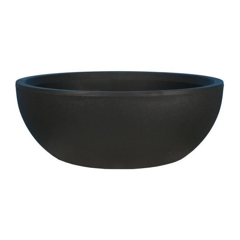 RIVIERA - Coupe pot de fleurs - granit D50 - noir