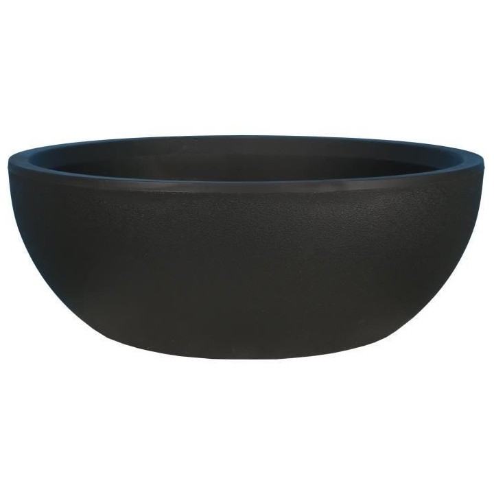 RIVIERA - Coupe pot de fleurs - granit D50 - noir