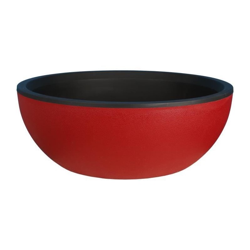 RIVIERA - Coupe pot de fleurs - granit D50 - rouge