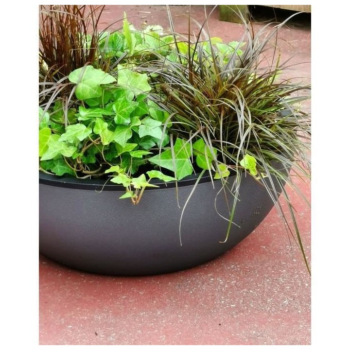 RIVIERA - Coupe pot de fleurs - granit D50 - gris