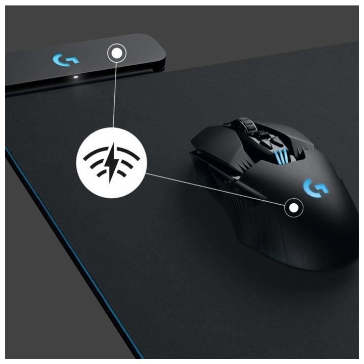 LOGITECH - Tapis de Souris Gamer Powerplay - Systeme de charge de la s