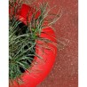 RIVIERA - pot de fleurs Boule - D50 - rouge