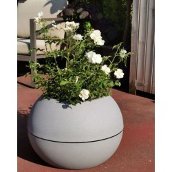 RIVIERA - pot de fleurs Boule - D50 - stone