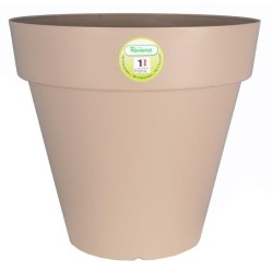 RIVIERA Pot de fleurs Soleilla - Rond - Ø 39,2 x 35,8 cm - Taupe