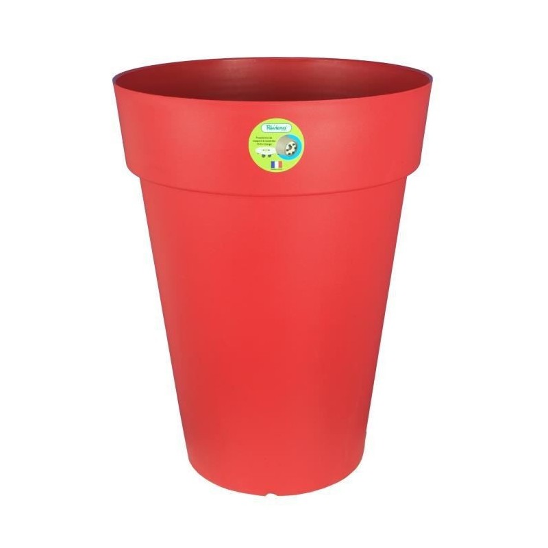 RIVIERA Pot de fleurs Soleilla - Rond - Ø 40 x 53 cm - Rouge