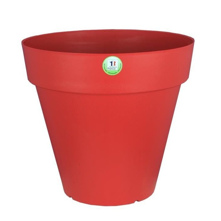 RIVIERA Pot de fleurs Soleilla - Rond - Ø 60 x 53,6 cm - Rouge