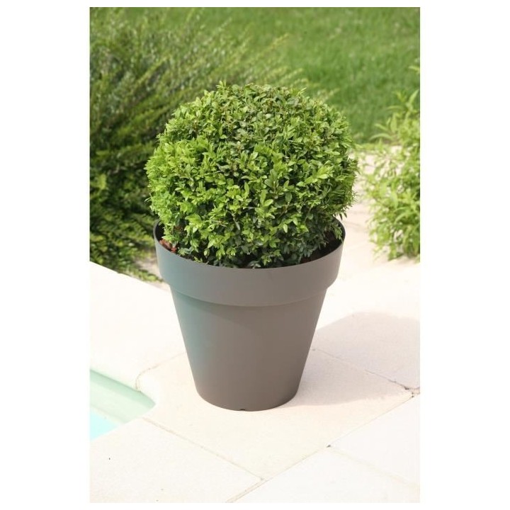 RIVIERA Pot de fleurs Soleilla - Rond - Ø 60 x 53,6 cm - Gris paillet