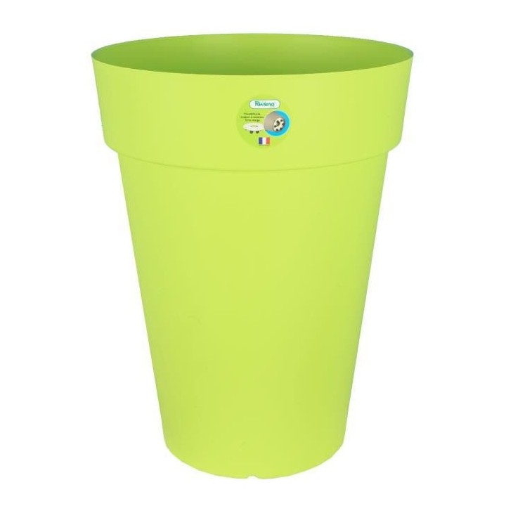 RIVIERA Pot de fleurs Soleilla - Rond - Ø 50 x 66 cm -Vert anis