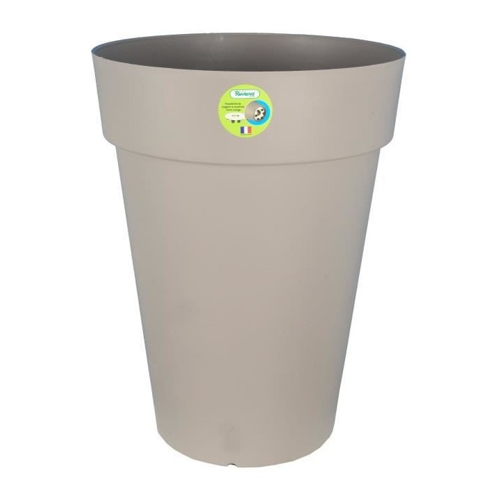 RIVIERA Pot de fleurs Soleilla - Rond - Ø 50 x 66 cm -Taupe