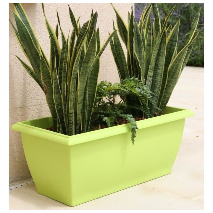 RIVIERA Bac rectangulaire Evolution - 80x40cm - Contenance 64l - Vert