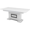 Table rectangulaire - Blanc et noir - Riva 2 - Contemporain - 190 x 90 x 78 cm