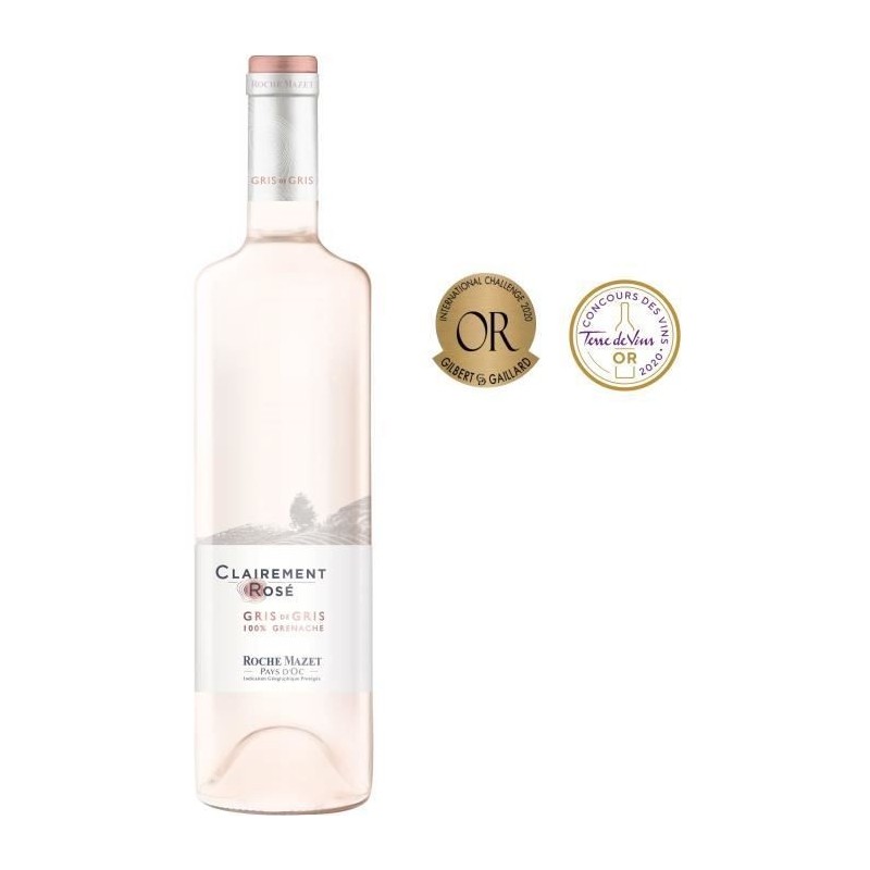 Clairement Rosé de Roche Mazet Pays d'Oc - Vin rosé de Languedoc