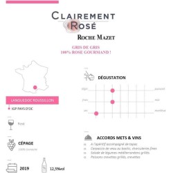 Clairement Rosé de Roche Mazet Pays d'Oc - Vin rosé de Languedoc