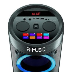 R-MUSIC Booster Party - Enceinte High Power BT sans fil - 600W - Jeu de lumiere - Egaliseur - USB, microSD - Ecran LED - Karaok