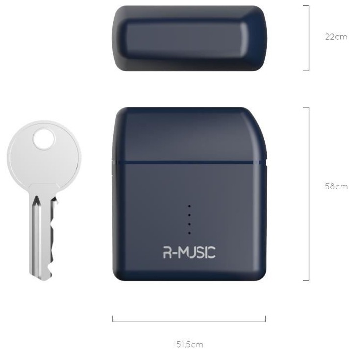 R-MUSIC RM481757 MIRA - Ecouteur True Wireless Earbuds - Blue