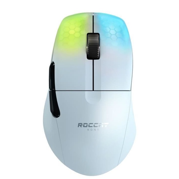 ROCCAT Souris de jeu ergonomique ultraperformante Kone One Pro Air Whi
