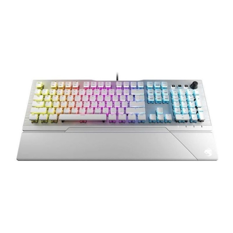 ROCCAT - Vulcan 122 AIMO - Clavier Gamer Mécanique - Titan Tactile - Blanc - ROC-12-943-BN - AZERTY