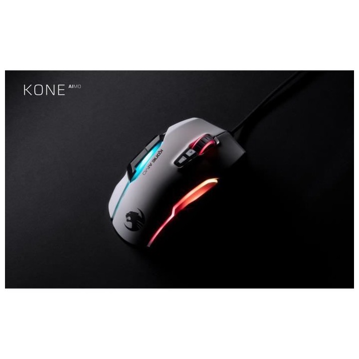 ROCCAT - Kone AIMO Remastered - Souris Gamer - Blanche - ROC-11-820-WE