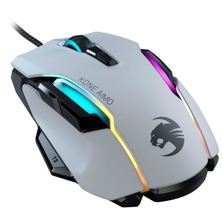 ROCCAT - Kone AIMO Remastered - Souris Gamer - Blanche - ROC-11-820-WE