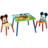 Mickey et ses amis - Ensemble table et 2 chaises pour enfants