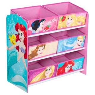 DISNEY PRINCESSES Meuble de rangement pour chambre d'enfant avec 6 bac