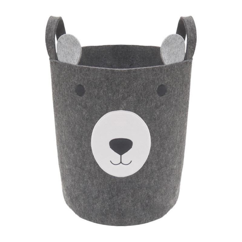 ROSEWOOD Felt Bear Basket - Gris - Pour chien