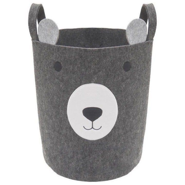 ROSEWOOD Felt Bear Basket - Gris - Pour chien