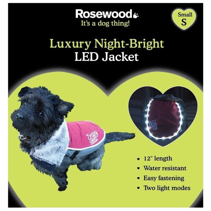 ROSEWOOD Veste LED de luxe 12 - Pour chien