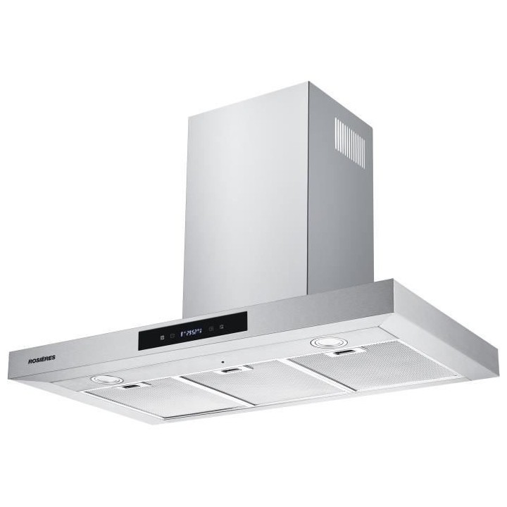 Hotte décorative ROSIERES RTS9DCX/H - L 90 cm - 602 m3/h - 3 vitesses