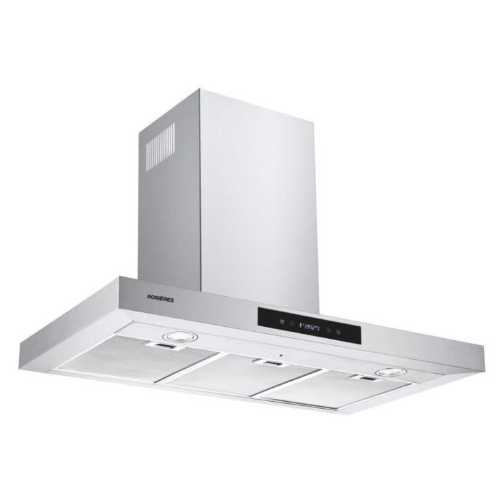 Hotte décorative ROSIERES RTS9DCX/H - L 90 cm - 602 m3/h - 3 vitesses