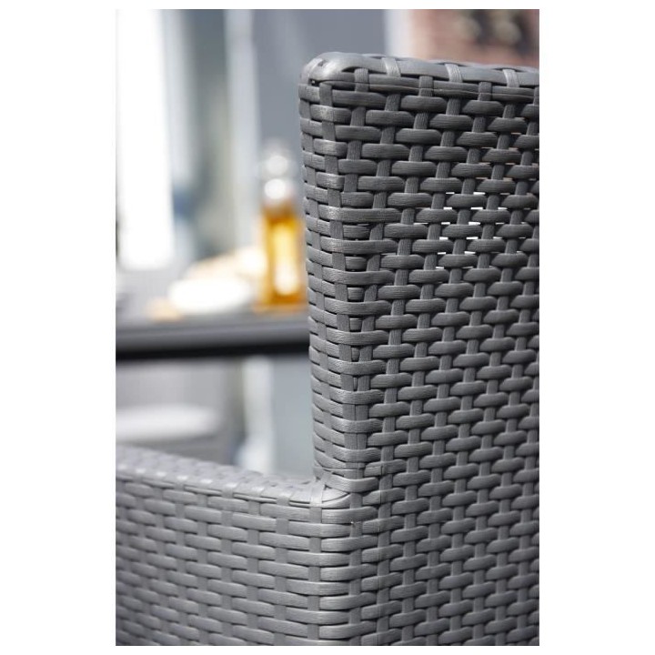 Salon de jardin - résine en rotin tressé - Allibert by KETER- 2 pers