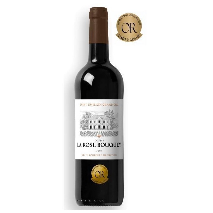 Château La Rose Bouquey 2018 Saint Emilion Grand Cru - Vin rouge de B