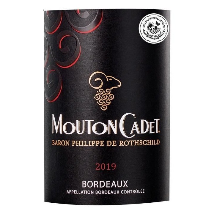 Mouton Cadet Baron Philippe de Rothschild 2019 Bordeaux - Vin rouge de