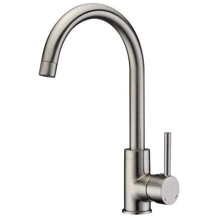 ROUSSEAU Robinet mitigeur de cuisine Køben - Sans douchette - Gris in