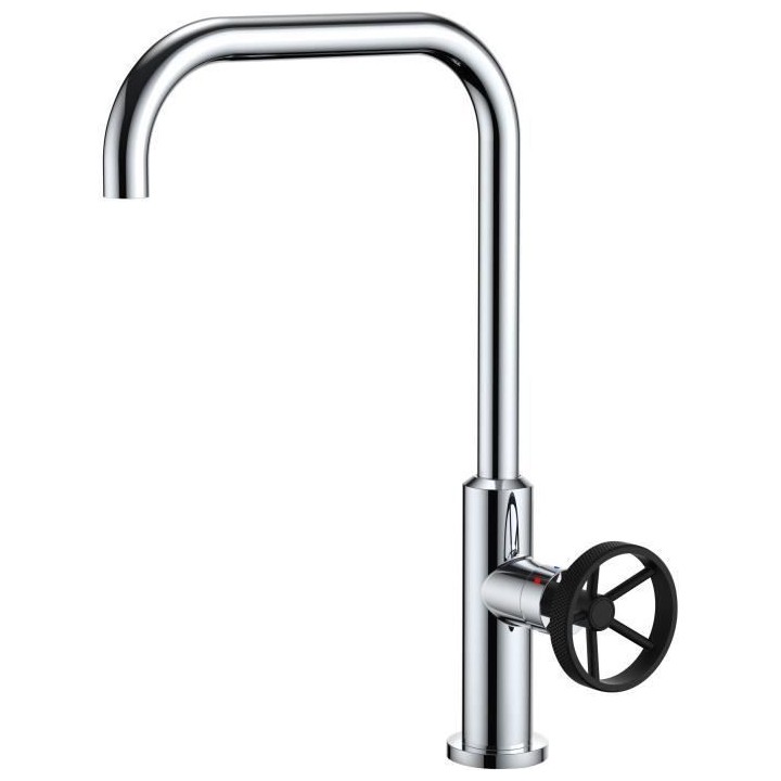 Mitigeur évier industriel Chrome - Bec mobile - ROUSSEAU