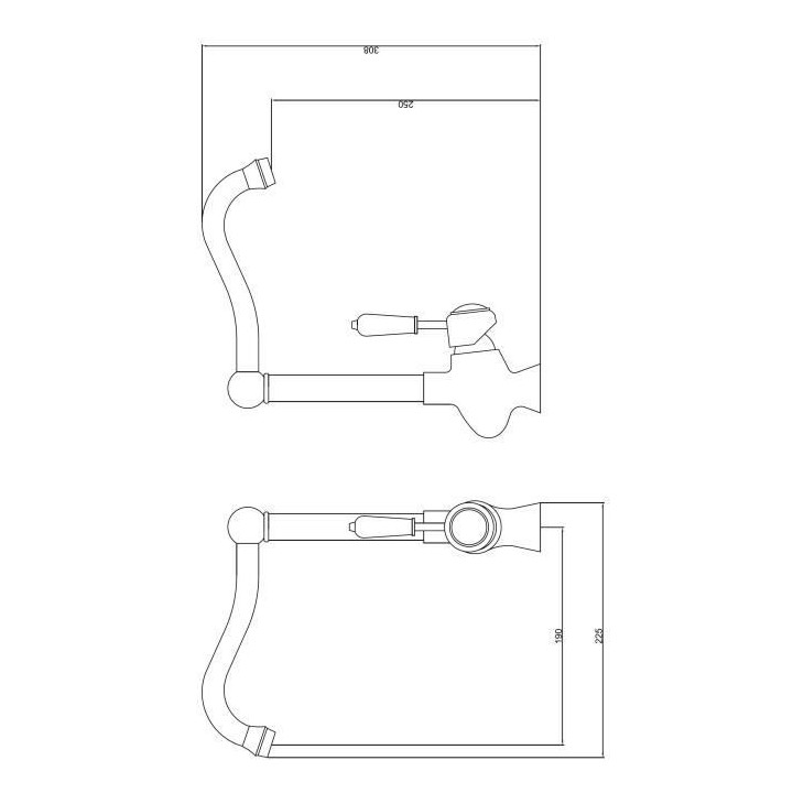 ROUSSEAU Robinet mitigeur de cuisine Cook - Sans douchette - Chromé