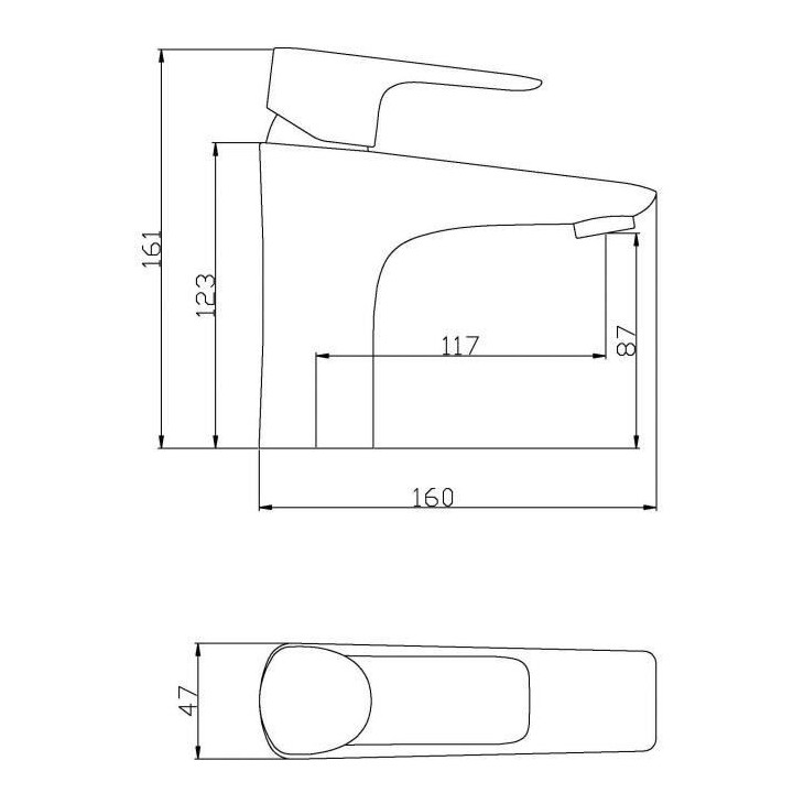 ROUSSEAU Robinet mitigeur lavabo Dunedin