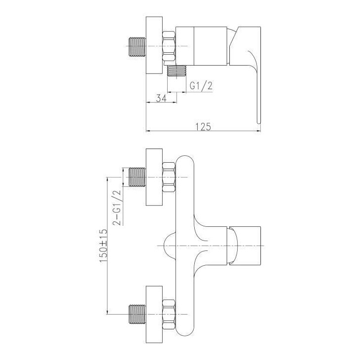 ROUSSEAU Mitigeur de douche Nordé
