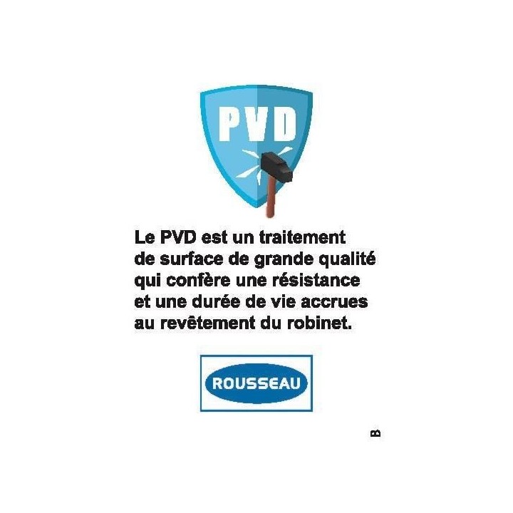 ROUSSEAU Robinet mitigeur lavabo - Doré