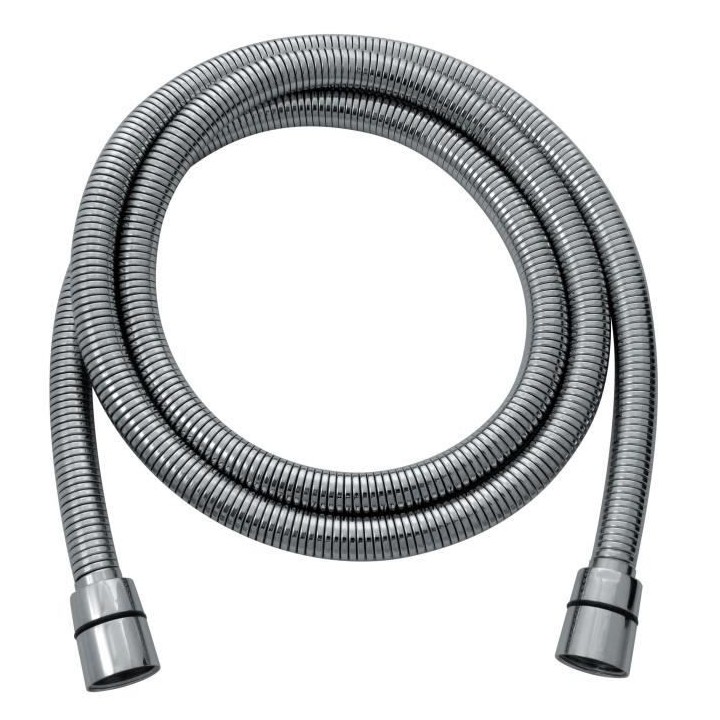 ROUSSEAU Flexible de douche 1,5-1,85m double agrafage en inox chromé