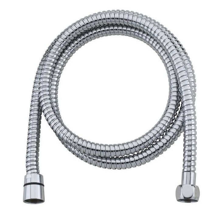 ROUSSEAU Flexible de douche 2,0m NF double agrafage en inox chromé
