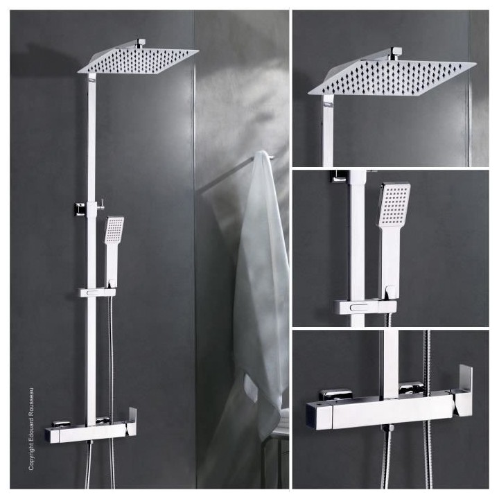 ROUSSEAU Colonne de douche avec robinet mitigeur mécanique Hawera Cua