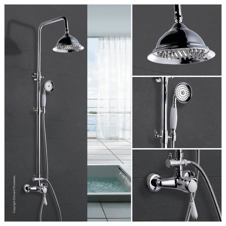 ROUSSEAU Colonne de douche avec robinet mitigeur mécanique Retro - Ch