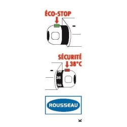 ROUSSEAU Robinet mitigeur thermostatique baignoire et douche Volga 2 - Monotrou