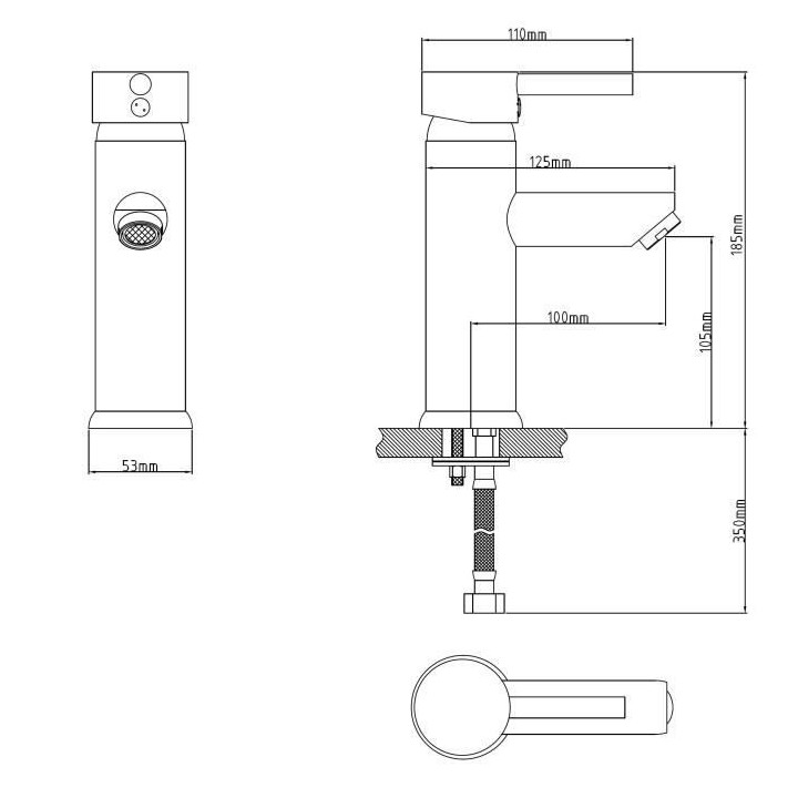 ROUSSEAU Robinet mitigeur lavabo Dover