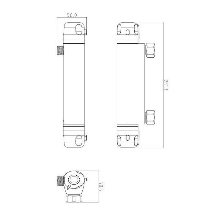 ROUSSEAU Robinet mitigeur thermostatique douche Volga 2
