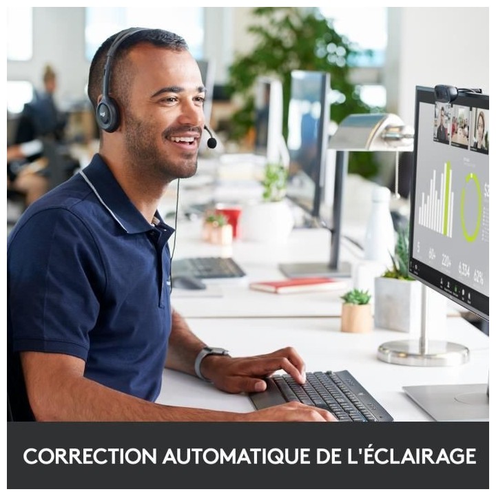 Webcam HD - Logitech - C270 - USB avec microphone