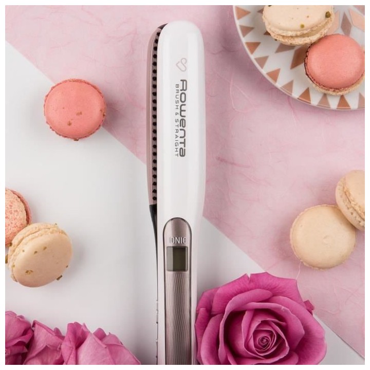 ROWENTA SF7510F0 Brush & Straight Lisseur, Contrôle de la températur