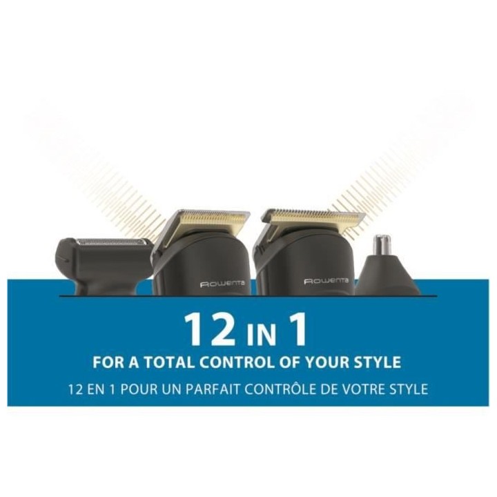 ROWENTA TN9461F4 Selectium Xpert 12en1 Tondeuse barbe cheveux visage h
