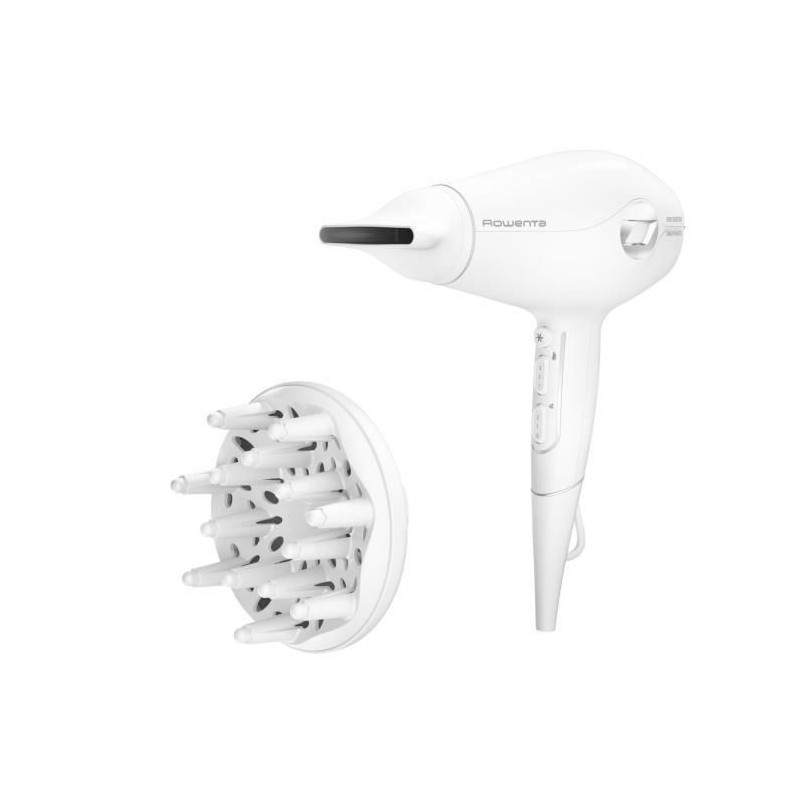 ROWENTA CV6130F0 Volumizer Seche-cheveux, Moteur hybride haute performance, Booste le volume, Concentrateur 8 mm, Diffuseur